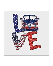 Love peace van Square Coaster tile