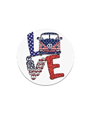 Love peace van Circle Magnet tile
