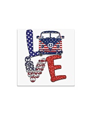 Love peace van Square Magnet tile