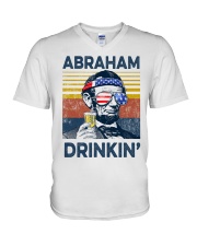 Happy 4th of july 14 V-Neck T-Shirt tile