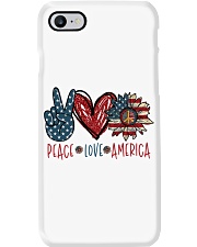 Peace love america Phone Case tile
