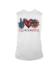 Peace love america Sleeveless Tee tile