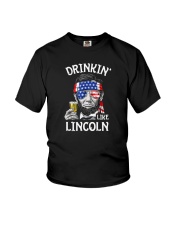 Drinking Like Lincoln 4th of July Youth T-Shirt tile