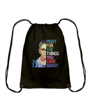 Fight for the things you care about Drawstring Bag tile