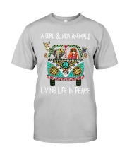 A girl and her animals Classic T-Shirt front