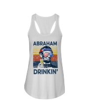 Happy 4th of july Ladies Flowy Tank tile