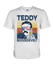 Happy 4th of july 20 V-Neck T-Shirt tile