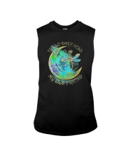 Hello Darkness My Old Friend Dragonfly Moon Sleeveless Tee tile