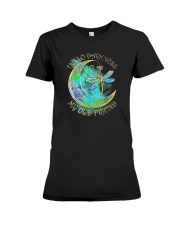 Hello Darkness My Old Friend Dragonfly Moon Premium Fit Ladies Tee tile