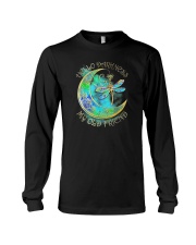 Hello Darkness My Old Friend Dragonfly Moon Long Sleeve Tee tile