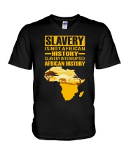 Black History Didn't Start with Slavery V-Neck T-Shirt thumbnail