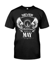 Black Woman Born in May Classic T-Shirt thumbnail