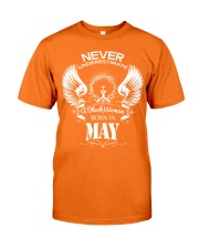 Black Woman Born in May Classic T-Shirt front