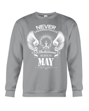 Black Woman Born in May Crewneck Sweatshirt thumbnail