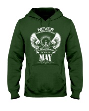 Black Woman Born in May Hooded Sweatshirt thumbnail