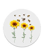 Faith Hope Love Circle Coaster tile