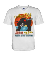 Look On My Face V-Neck T-Shirt tile