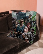 Available Small Fleece Blanket - 30" x 40" aos-coral-fleece-blanket-30x40-lifestyle-front-05