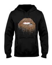 Leopard Lips Mouth Fashion Leopard Print Lip Woman Hooded Sweatshirt front