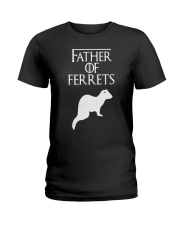 Father of Ferrets Cute Funny Ferret Lover T-Shirt Ladies T-Shirt thumbnail