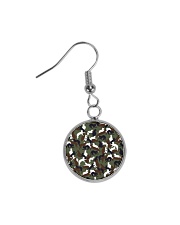Camo cats - JY Circle Earrings thumbnail