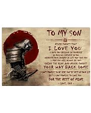 TO MY SON - SAMURAI POSTER 17x11 Poster front