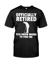 Officially Retired T Shirt Gift Gol Classic T-Shirt front