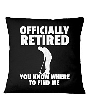 Officially Retired T Shirt Gift Gol Square Pillowcase tile