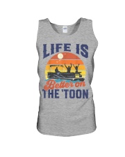 Life Is Better On The Toon Pontoon Unisex Tank tile
