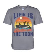 Life Is Better On The Toon Pontoon V-Neck T-Shirt tile