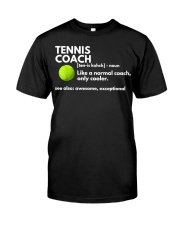 Funny Tennis Coach Premium Fit Mens Tee tile