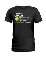 Funny Tennis Coach Ladies T-Shirt tile