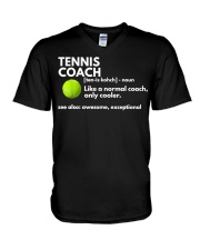 Funny Tennis Coach V-Neck T-Shirt tile