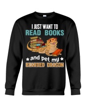 I Just Want To Read Books Pet Crewneck Sweatshirt tile