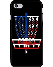 Cool US Flag Disc Phone Case tile