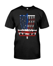 Cool US Flag Disc Classic T-Shirt front
