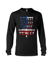 Cool US Flag Disc Long Sleeve Tee tile