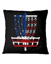 Cool US Flag Disc Square Pillowcase tile