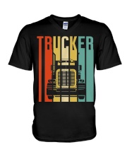 Vintage Silhouette Trucker T-s V-Neck T-Shirt tile