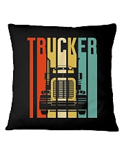 Vintage Silhouette Trucker T-s Square Pillowcase tile
