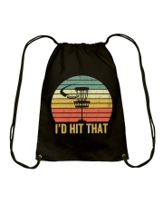 Vintage Disc Golf Funny Retro Frisbee Golf Disc Drawstring Bag tile