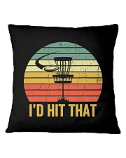 Vintage Disc Golf Funny Retro Frisbee Golf Disc Square Pillowcase tile