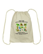 I Don't Care What Anyone Drawstring Bag tile