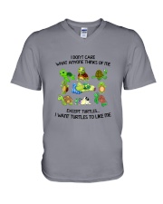I Don't Care What Anyone V-Neck T-Shirt tile