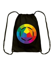 Color Wheel Palette Shirt Artist Painter Art Drawstring Bag tile