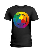 Color Wheel Palette Shirt Artist Painter Art Ladies T-Shirt tile
