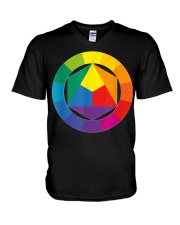 Color Wheel Palette Shirt Artist Painter Art V-Neck T-Shirt tile
