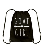 Goat Girl T-shirt I Love Goats Drawstring Bag tile