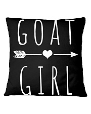Goat Girl T-shirt I Love Goats Square Pillowcase tile