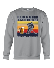I like Beer Hockey maybe 3 people Vintage Crewneck Sweatshirt tile